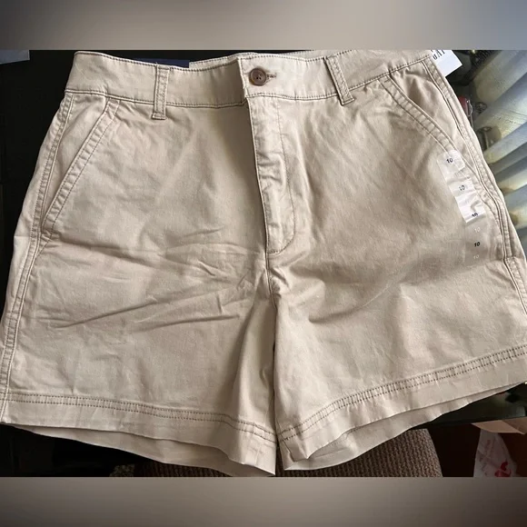 GAP Shorts Gap Girlfriend High Rise Khaki Shorts Poshmark